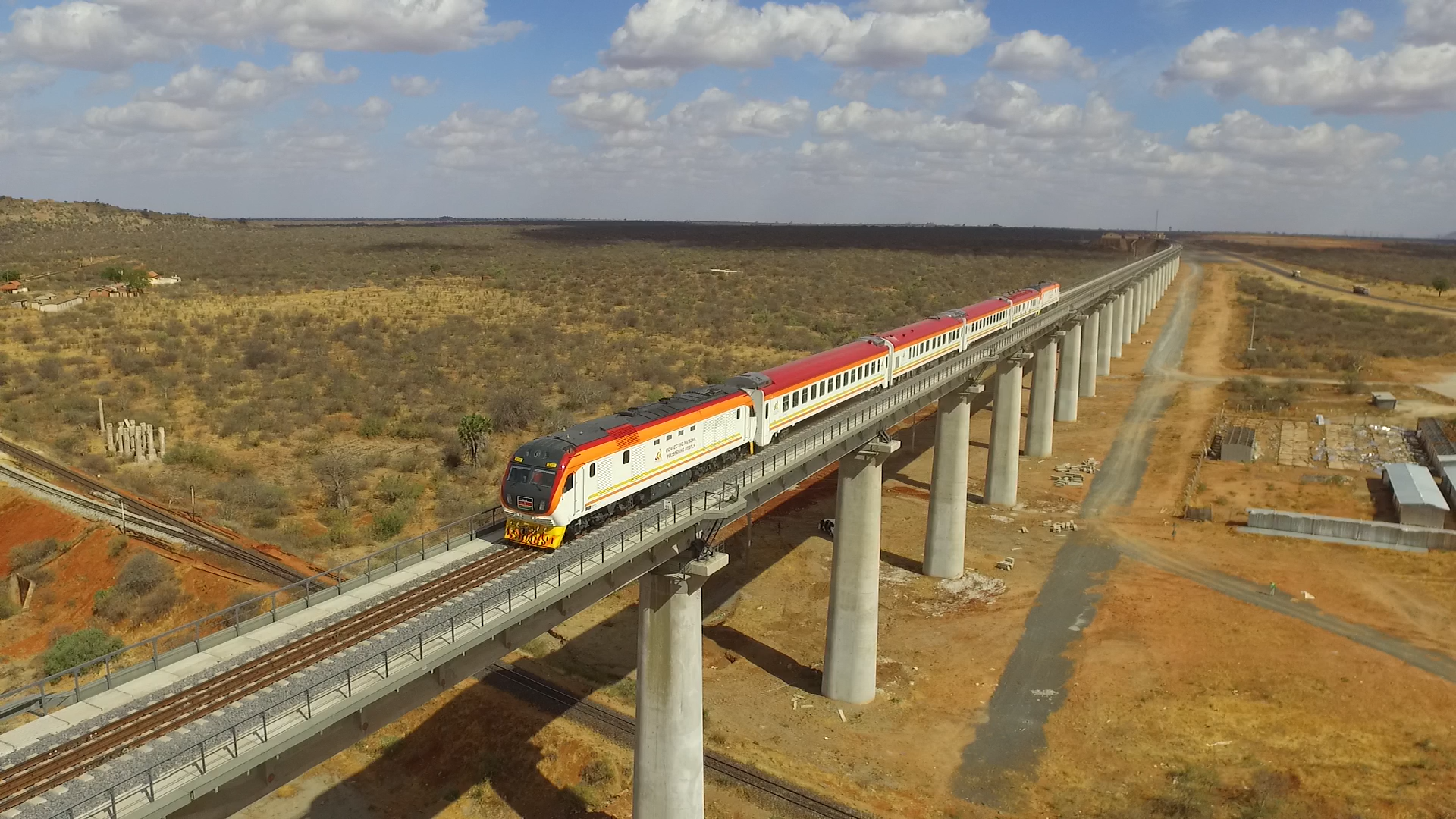 Kenya-SGR-train-on-bridge-KRC